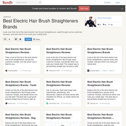 Best Electric Hair Brush Straighteners Brands