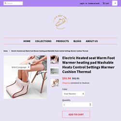 Electric Heated seat Warm Foot Warmer heating pad Washable Heats Contr – itshelpyou