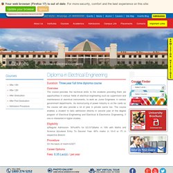 Best Electrical Engineering Diploma University in UP