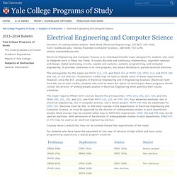 Electrical Engineering and Computer Science < Yale University