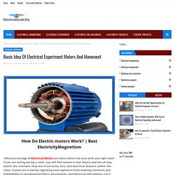 Basic Idea Of Electrical Experiment Motors And Movement