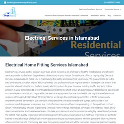 Electrical Home Fittings Services Islamabad