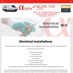 Electrical Installs Sheffield, EV Charging, Tiling Services Worksop