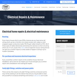 Electrical Repairs and Maintenance