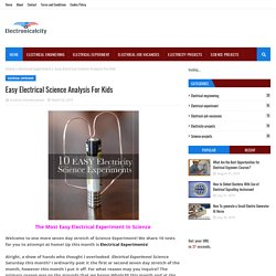 Easy Electrical Science Analysis For Kids