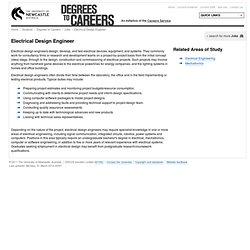 Electrical Design Engineer / Jobs / Degrees to Careers / Students