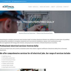 Commercial Electrician Service In Ferntree Gully