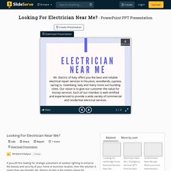 Looking For Electrician Near Me?