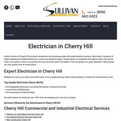 Electrician in Cherry Hill – Sullivan Electric Company LLC