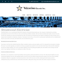 Streamwood Electrician - valentinoelectric.com