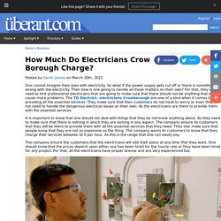 How Much Do Electricians Crow Borough Charge?