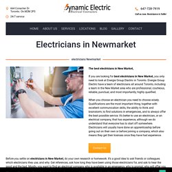 Best Electricians in New Market Ontario