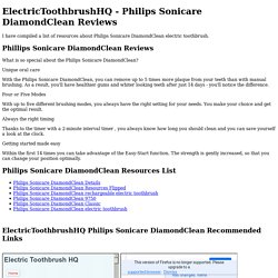 ElectricToothbrushHQ Philips Sonicare DiamondClean Reviews