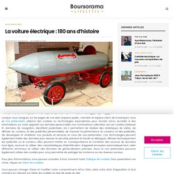 La voiture électrique : 180 ans d'histoire - Boursorama Lifestyle
