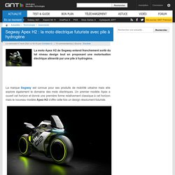 Segway Apex H2 : la moto électrique futuriste avec pile à hydrogène