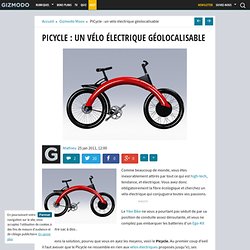 PiCycle : un vélo électrique géolocalisable