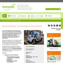 Voiture électrique : ses avantages et inconvénients