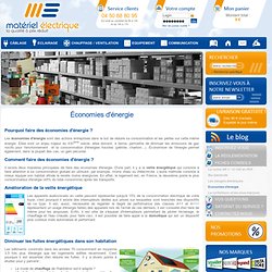 Matériel électrique en ligne : interrupteurs, radiateurs et prises - Le-materiel-electrique.com - Economies d'énergie
