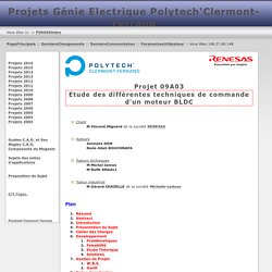 Projets Génie Electrique Polytech Clermont Ferrand:P09A03index