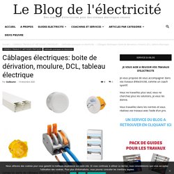 Câblages électriques: boite de dérivation, moulure, DCL, tableau électrique -