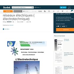 notion de base et réseaux électriques ( électrotechnique)