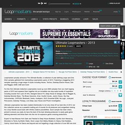 Loopmasters Electro Samples, Ultimate - 2013, Drum & Bass Loops, Garage Sounds, Loopmasters