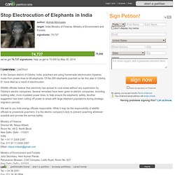 Stop Electrocution of Elephants in India