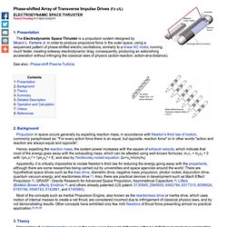 Electrodynamic Space Thruster