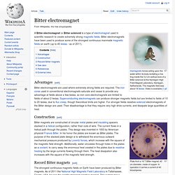 Bitter electromagnet