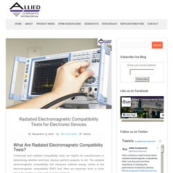 Radiated Electromagnetic Compatibility Tests for Electronic Devices