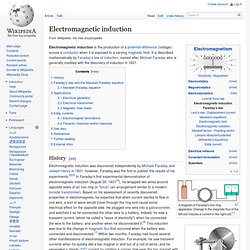 Electromagnetic induction