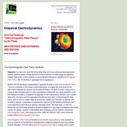 Electromagnetic Field Theory Internet Textbook