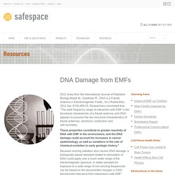 DNA Damage from EMF - Electromagnetic Field (EMF) Safety from Safe Space Protection