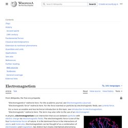 Electromagnetism