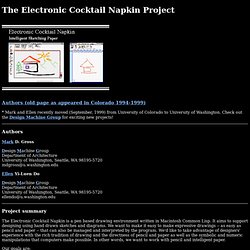The Electronic Cocktail Napkin Project