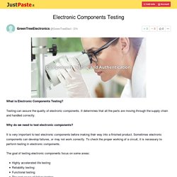 Electronic Components Testing
