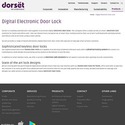 Electronic Door Locks, Electronic Keyless Door Locks for Home