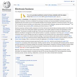 Electronic business
