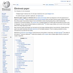 Electronic paper