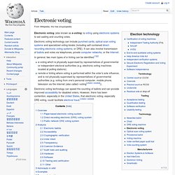 Electronic voting