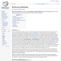 Electronic publishing