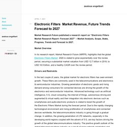 Electronic Filters  Market Revenue, Future Trends Forecast to 2027