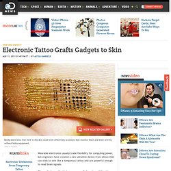 Electronic Tattoo Grafts Gadgets to Skin