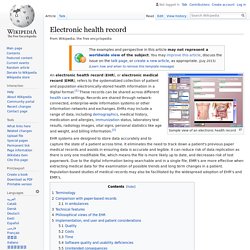 Electronic health record