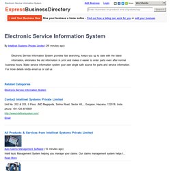 Electronic Service Information System