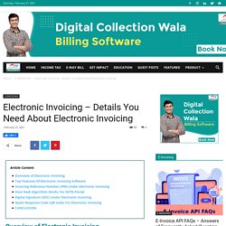 Electronic Invoicing - Details You Need About Electronic Invoicing