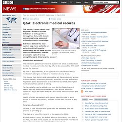 Q&A: Electronic medical records