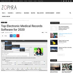 Top Electronic Medical Records Software for 2020
