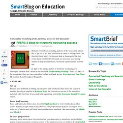 PREPS: 5 steps for electronic notetaking success SmartBlogs