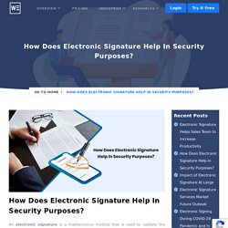 How Does Electronic Signature Free Help In Security Purposes?